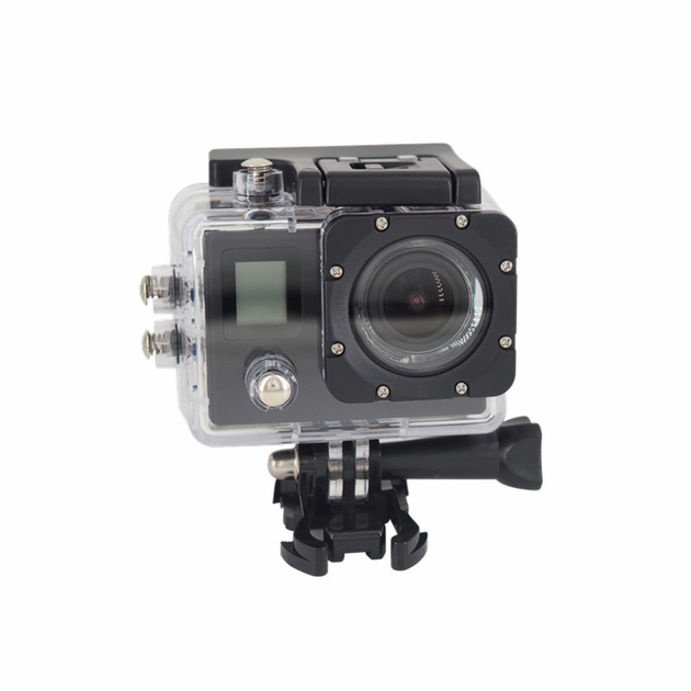 Экшн камера с аквабоксом и набором креплений Action Camera A100 WiFi 4K два экранама Черная + пульт - Фото 14 Экшн камера с аквабоксом и набором креплений Action Camera A100 WiFi 4K два экранама Черная + пульт - изображение 14