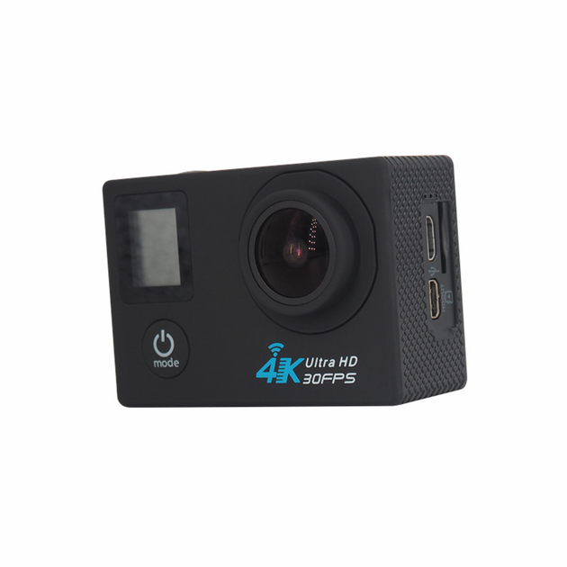 Экшн камера с аквабоксом и набором креплений Action Camera A100 WiFi 4K два экранама Черная + пульт - Фото 15 Экшн камера с аквабоксом и набором креплений Action Camera A100 WiFi 4K два экранама Черная + пульт - изображение 15