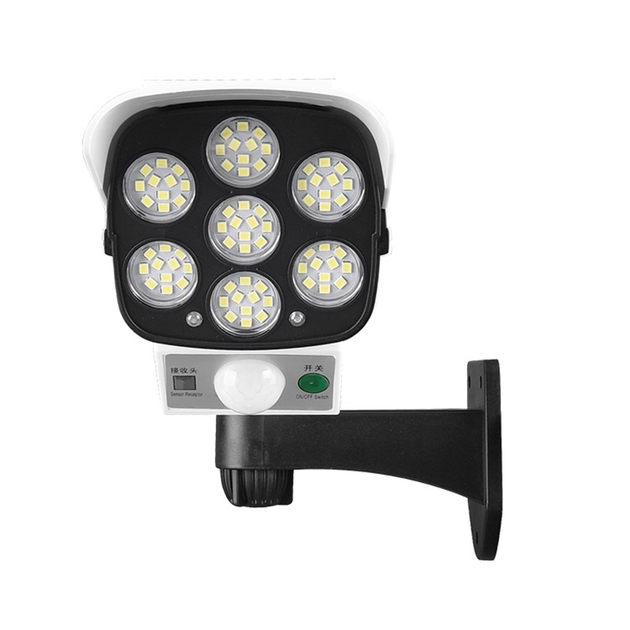 Уличный настенный светильник в форме камеры Solar Light jd 217B с пультом ДУ и солнечной батареей LED фонарь с датчиком движения - изображение 4