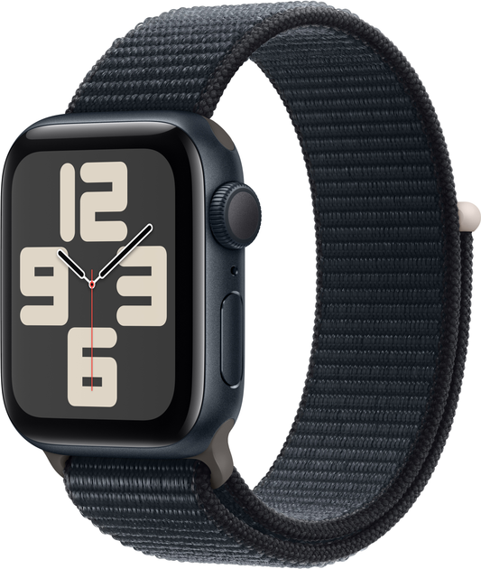 Smartwatch Apple Watch SE (2023) GPS 40mm Midnight Aluminium Case with Midnight Sport Loop (MRE03) - obraz 1