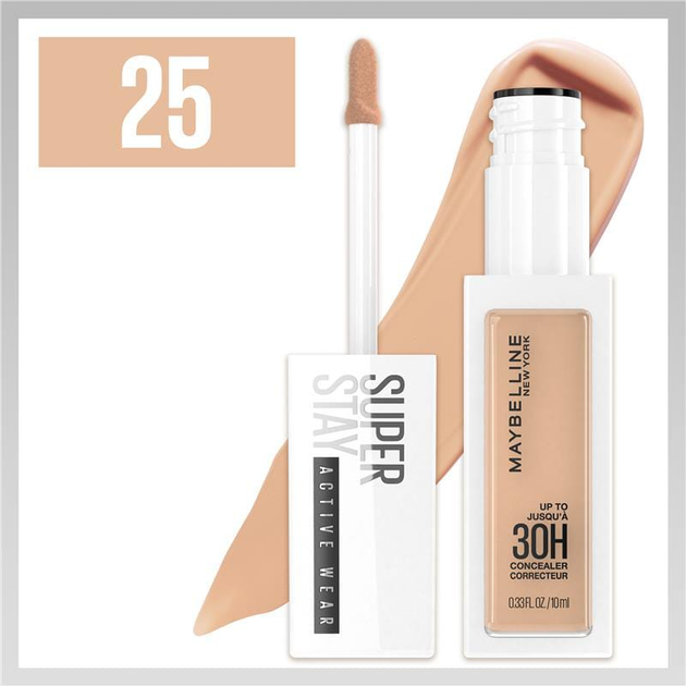 Podkład Maybelline Superstay Activewear 30h Corrector 25 Medium 30ml (3600531647988) - obraz 1