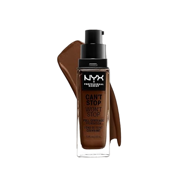 Тональний крем Nyx Can't Stop Won't Stop Full Coverage Foundation 22.7 Deep Walnut 30 мл (800897181277) - зображення 1