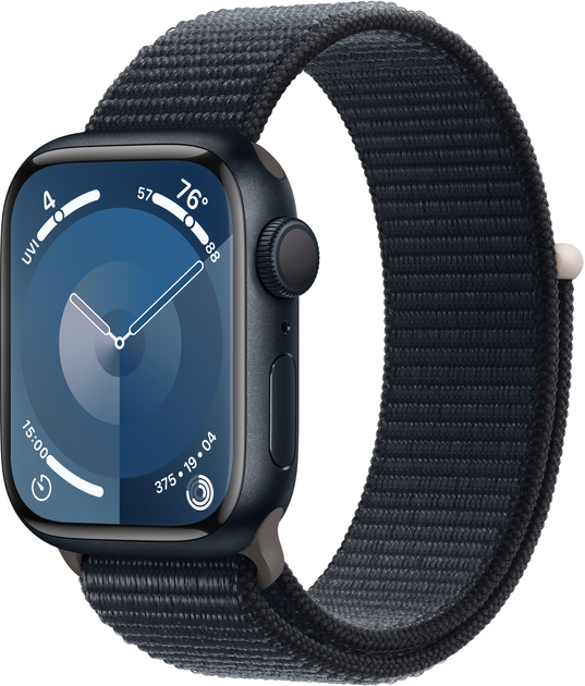 Смарт-годинник Apple Watch Series 9 GPS 41mm Midnight Aluminium Case with Midnight Sport Loop (MR8Y3) - зображення 1