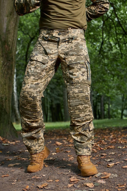 Тактические штаны Пиксель с наколенниками ЗСУ мм14 военные брюки ВСУ 46 - изображение 1