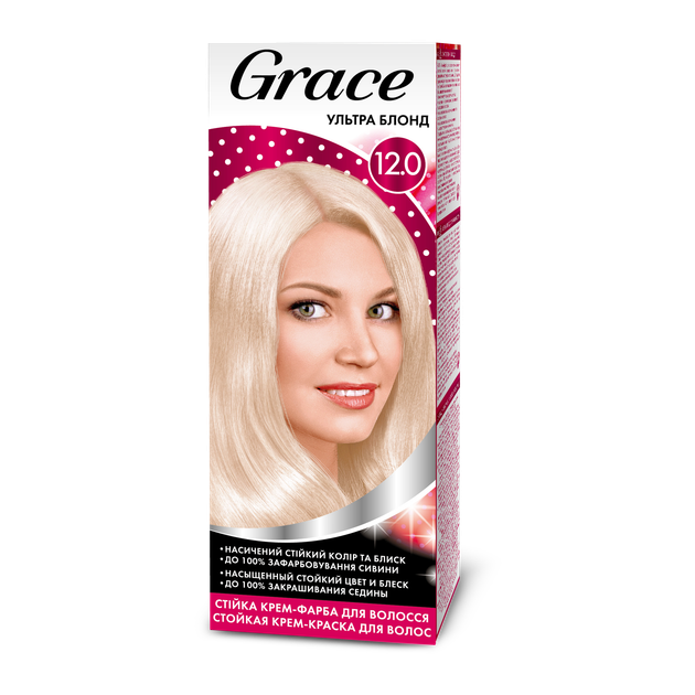 Крем-фарба для волосся "Grace" Ультра-блонд 12.0 (4823001604505) от ...