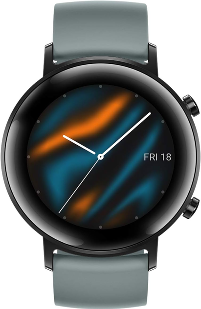 Смарт-годинник Huawei Watch GT 2 Sport 42mm / GPS / Bluetooth 5.1 / Вологозахист 5 АТМ / До 7 днів роботи / Lite OS / Lake Cyan (DAN-B19) Б/В - зображення 2