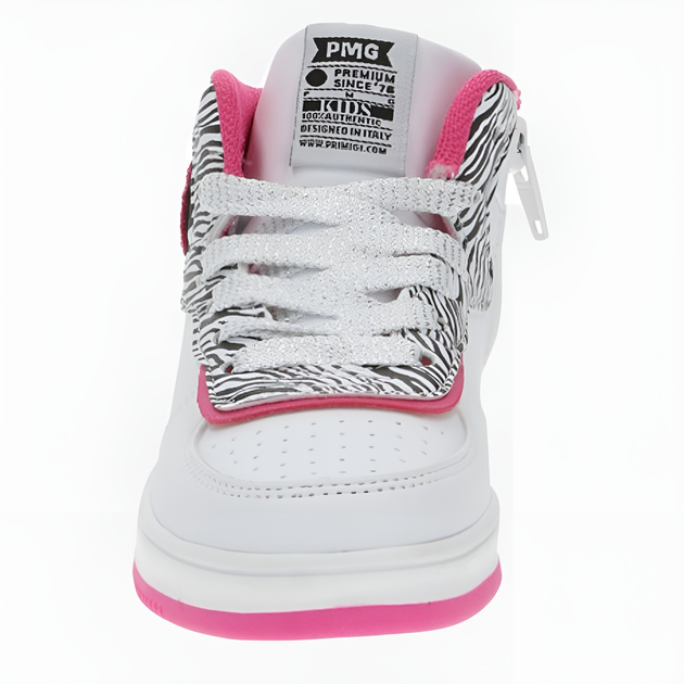 Sneakersy młodzieżowe dla dziewczynki Primigi 4962422 36 Biały/Fuksja (8055069772728) - obraz 4