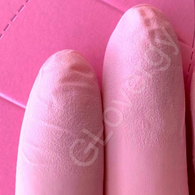 Рукавички нітрилові Nitrylex Pink розмір S рожеві 100 шт - зображення 2