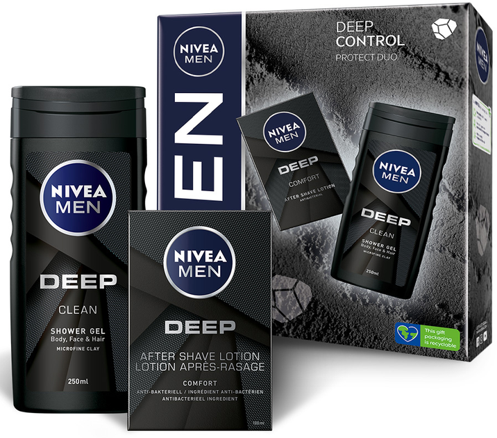 Набор мужской NIVEA Men Deep Control 2023 (9005800372273) – купить ...