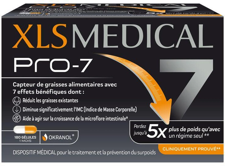 Suplement diety XLS Medical Pro-7 Nudge 180 kapsułek (8470002055292) - obraz 1