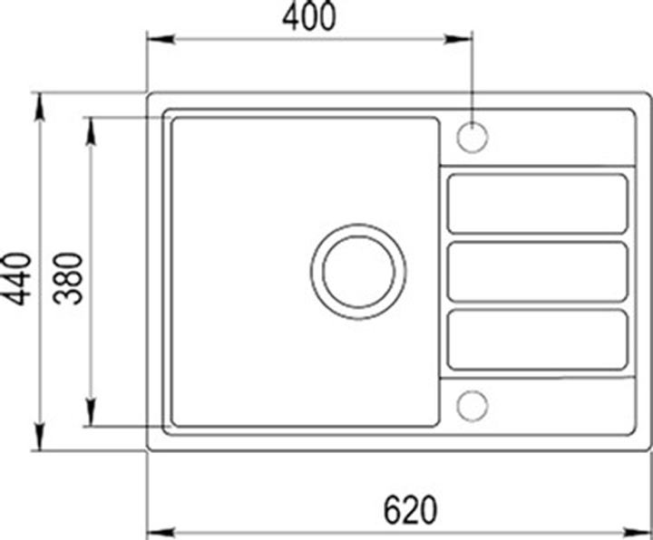 Кухонна мийка TEKA Easy Comfort 45 S-TQ 620x440x170 мм онікс (115350000) - зображення 6