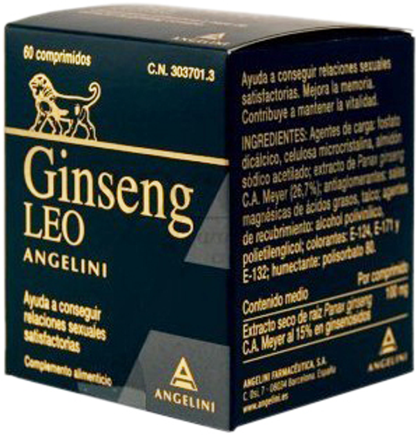 Suplement diety Angelini Ginseng Leo 60 kapsułek (8470003037013) - obraz 1