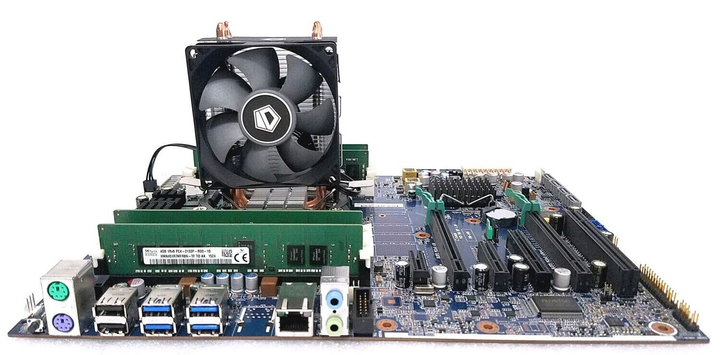 Комплект: Материнская плата HP Z440 / Intel Xeon E5-2660 v4 (14 (28) ядер по 2-3.2 GHz) (аналог i7-6850K) / 32 GB DDR4 / Socket LGA 2011 v3+v4 / NVMe boot + кулер ID-Cooling SE-902-SD NEW б/у - изображение 2