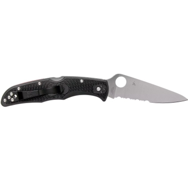 Ніж Spyderco Endura 4 Thin Red Line напівсерейтор (C10FPSBKRD) - зображення 2