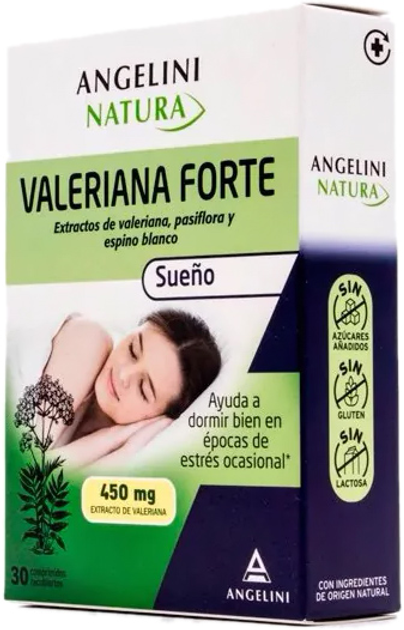 Suplement diety Angelini Natura Essenziale Valeriana Forte 450 mg 30 tabletek (8430992109146) - obraz 1