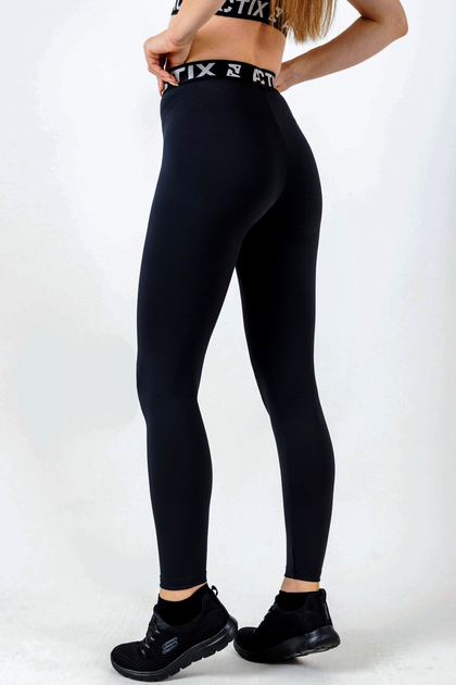 Спортивні Лосини жіночі Actix Athletic Legg Black, класичні з високою ...