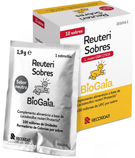 Suplement diety BioGaia Reuteri 10 saszetek (8470002010161) - obraz 1