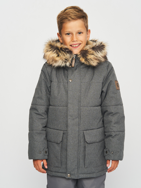 Акція на Підліткова зимова куртка для хлопчика Lenne Kaur 23668-3000 140 см від Rozetka