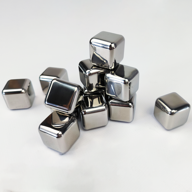 Кубик металлический Moltis Whiskey Stones SILVER 1 шт. для виски и других напитков - изображение 5