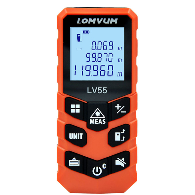 Лазерный дальномер LOMVUM LV55 40m Измерение длинны, площади, объема - изображение 2