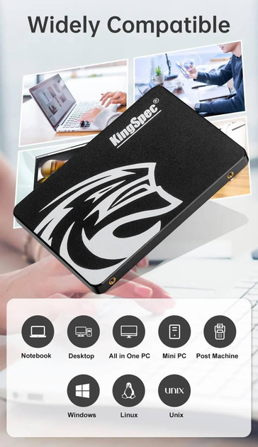 Жесткий диск SSD Kingspec накопитель 512GB 2.5" – фото, отзывы ...