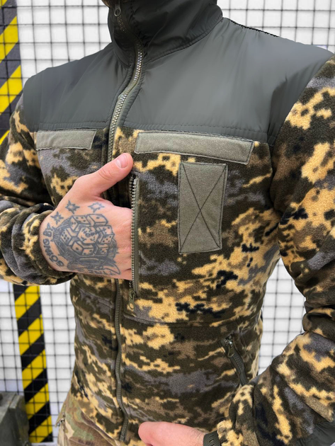 Тактическая мужская флисовая кофта пиксель размер M - изображение 2