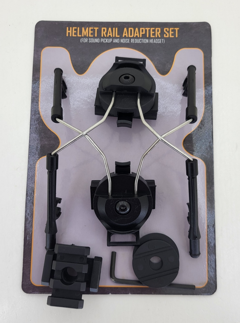 Адаптер кріплення для активних навушників на шолом Black - изображение 2