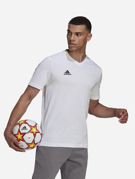 Футболка чоловіча Adidas ENT 22 Tee HC0452 XL Біла (4065418933568) - зображення 2