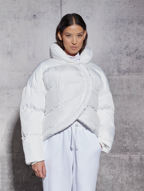 Куртка демисезонная короткая женская Missguided RS110532 50 Белая ...