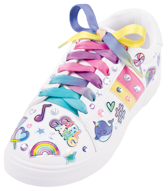 Zestaw kreatywny Make it Real Sticker Chic Rainbow Ozdoby na buty 150 szt (695929013240) - obraz 4