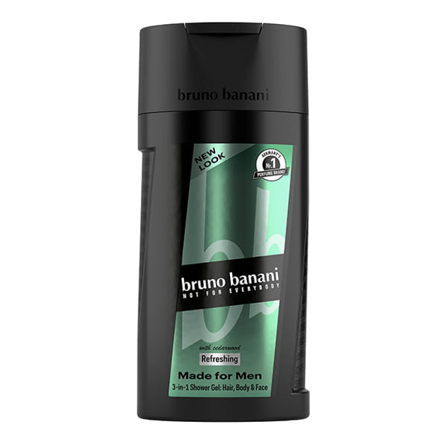 Żel pod prysznic Bruno Banani Made For Men 3 w 1 dla mężczyzn 250 ml (3616303051624) - obraz 1