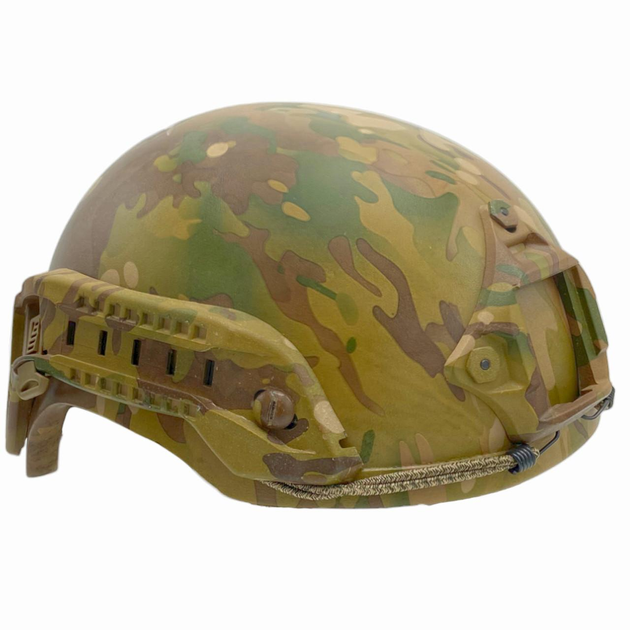 Каска шлем кевларовая военная тактическая Производство Украина ОБЕРІГ R - PRO (мультикам)клас 1 ДСТУ NIJ IIIa - изображение 2