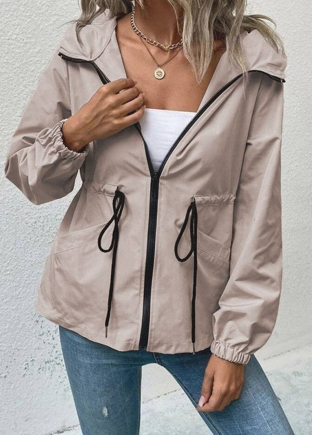 Женская ветровка Fashion удлиненная на подкладке 50/52 бежевый от ...