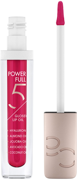 Olejek do ust Catrice Power Full 5 Glossy Lip Oil 040-Raspberry Glow 4.5 ml (4059729312600) - obraz 1