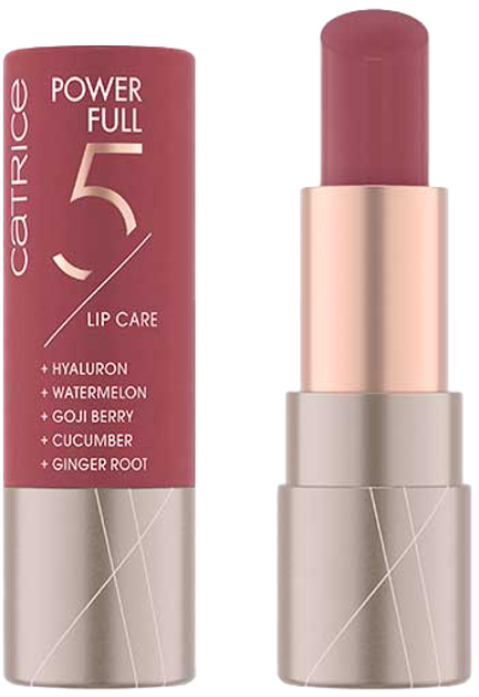 Balsam do ust Catrice Power Full 5 Lip Care Balm 040-Addicting Cassis 5.5 g (4059729312655) - obraz 1