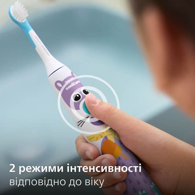 Детская электрическая зубная щетка PHILIPS Sonicare HX3601/01 - Фото 7 Детская электрическая зубная щетка PHILIPS Sonicare HX3601/01 - изображение 7