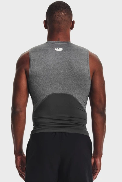 Чоловіча сіра майка UA HG Armour Comp SL Under Armour L 1361522-090 - изображение 3