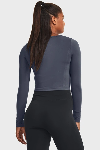 Жіночий лонгслів UA Train Seamless LS Under Armour S 1379150-044 - зображення 3