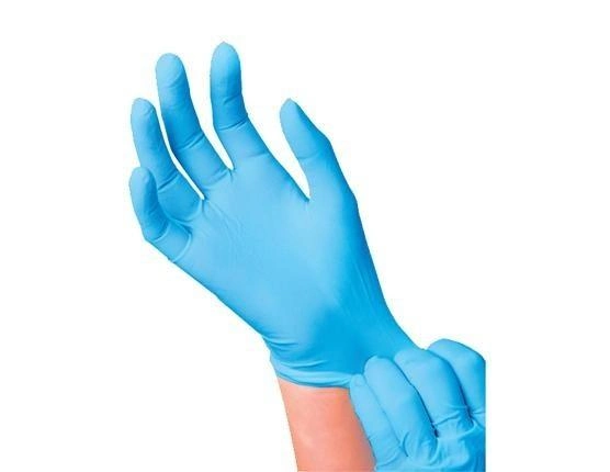 Нітрилові рукавички Medicom SafeTouch® Slim Blue без пудри Розмір M 100 шт (50 пар) - изображение 2