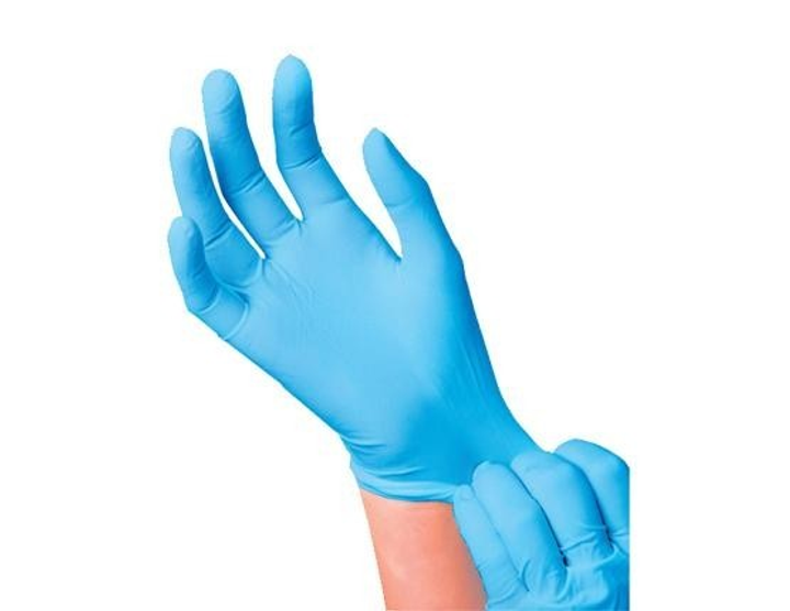 Нітрилові рукавички Medicom SafeTouch® Slim Blue без пудри Розмір S 500 шт - изображение 2
