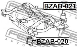 Сайлентблок підвіски Febest (BZAB021) - зображення 2