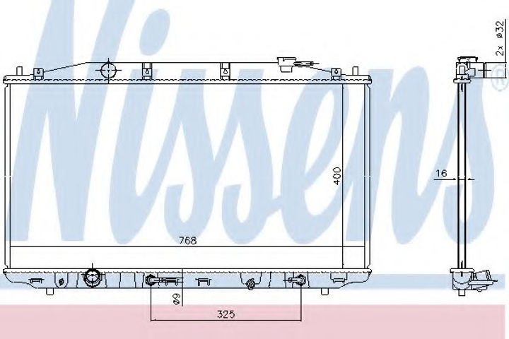 Радіатор Nissens (68138) - зображення 1