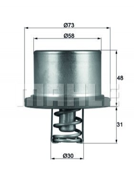 Термостат, охлаждающая жидкость MAHLE (THD289) - изображение 2
