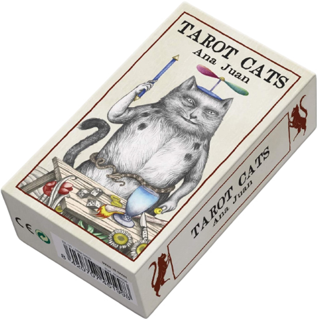 Karty Tarota Fournier Tarot Cats autorstwa Ana Juan 1 talia x 78 kart (8420707451998) - obraz 1