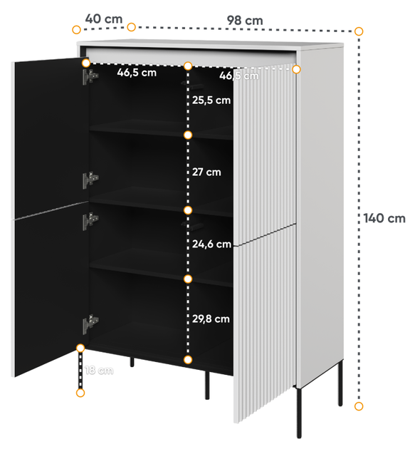 Комод Trend Lenart 98x139, 9x40 (TR-03) 157981 - зображення 4