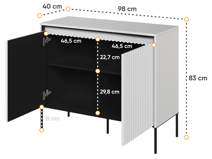Комод Trend Lenart 98x82, 3x40 (TR-02) 158041 - зображення 4
