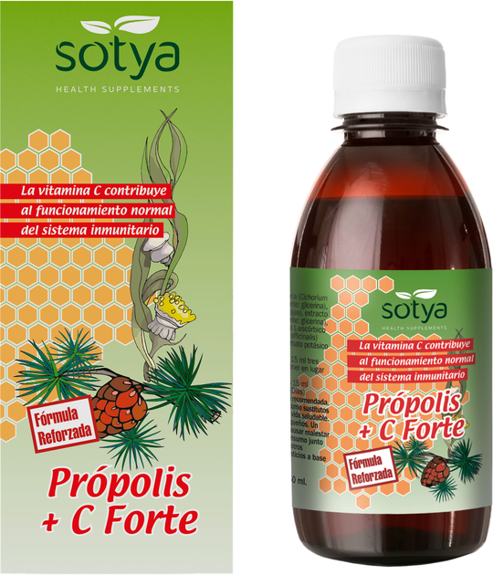Suplement diety Sotya Jarabe Propoleo Vit C Forte 250 ml (8427483010111) - obraz 1