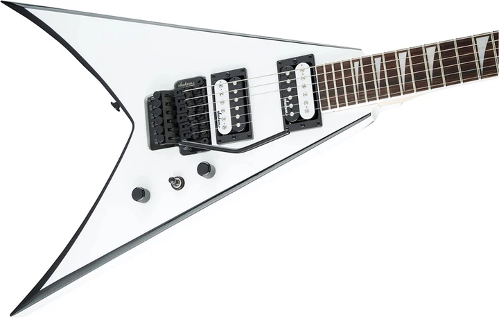 Електрогітара Jackson JS32 AH KING V White with Black BEVELS (229200) - зображення 4