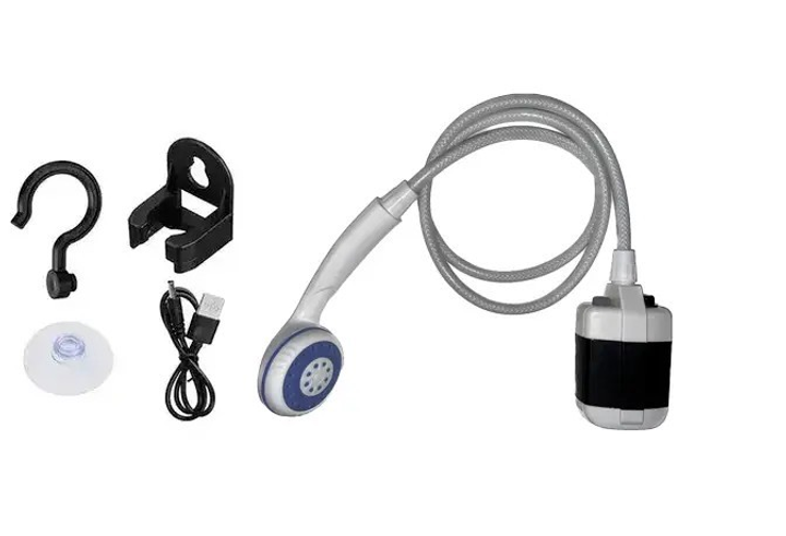 Душ портативный, кемпинговый с помпой на аккумуляторе USB Travel shower ...