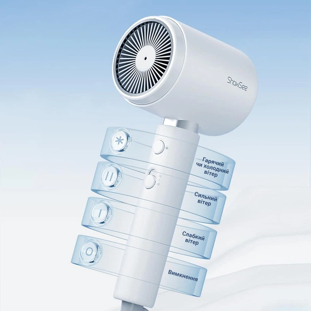Фен Xiaomi ShowSee Hair dryer A10-W EU - изображение 4